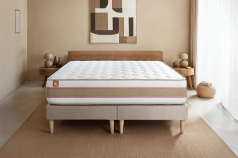 Ensemble Matelas Sommier 180x200 cm - 2 Sommiers Beige - Le Délicat