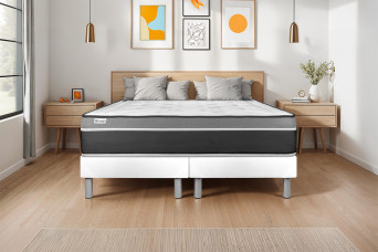 Matelas 140x200 cm Ressorts ensachés et Mémoire de forme - Vital Care