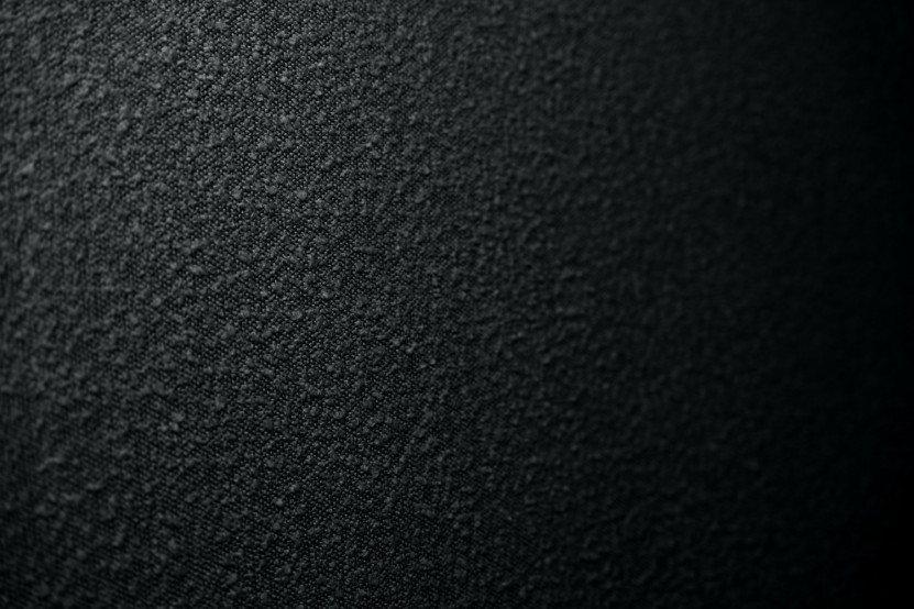 Lit 90x190 cm - Sommier tapissier H35 cm + tête de lit tapissée - Tissu Bouclette Noir