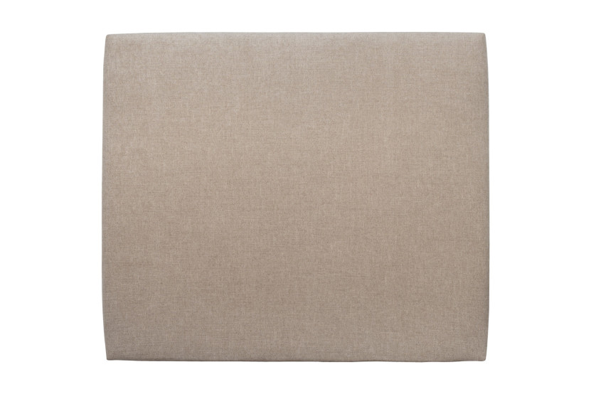 Tête de lit 200 cm Tapissée - Tissu Toile Natté Beige Brun