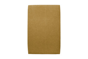 Tête de lit 90 cm Tapissée - Tissu Toile Natté Jaune