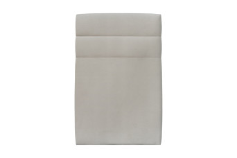 Tête de lit 90 cm Lignes - Tissu Velours Gris Clair