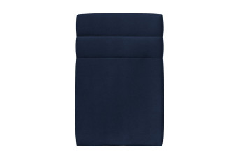 Tête de lit 90 cm Lignes - Tissu Velours Bleu Ocean