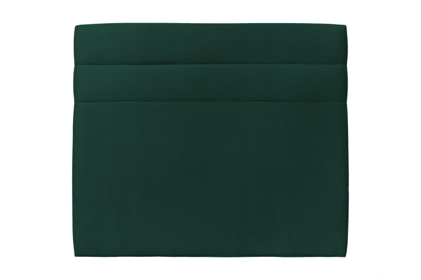 Tête de lit 140 cm Lignes - Tissu Velours Vert