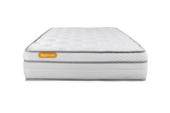 Matelas 90x200 cm Ressorts ensachés et Mémoire de forme - Memo Luxe