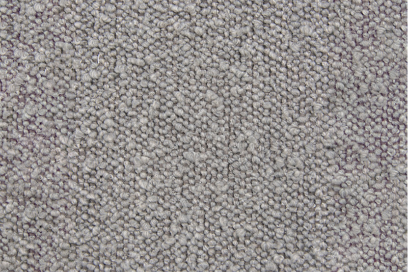 Lit coffre 180x200 cm avec Tête de lit à lignes - Tissu Bouclette Gris