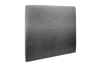 Tête de lit 150 cm Tapissée - Tissu Toile Natté Gris Anthracite