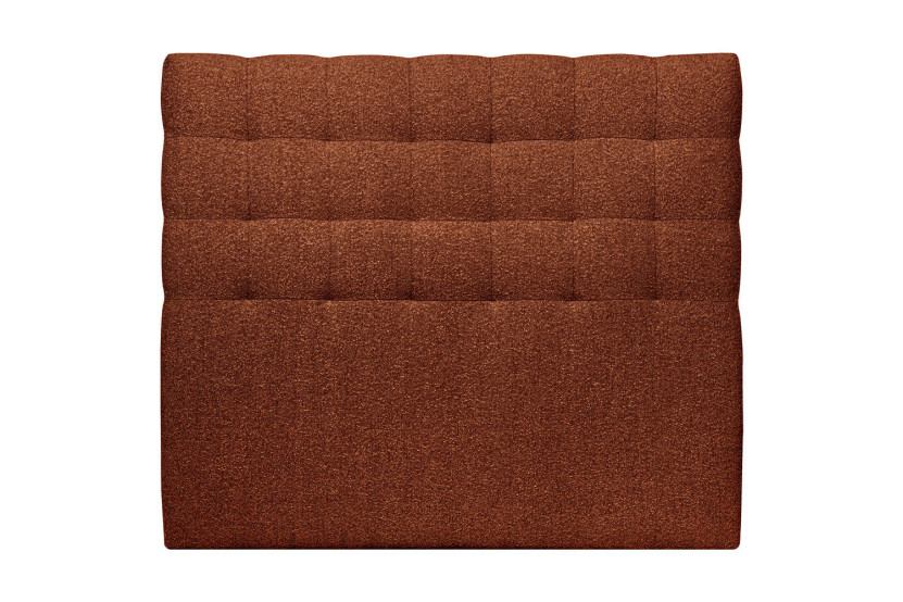 Tête de lit 180 cm Capitonnée - Tissu Bouclette Terracotta