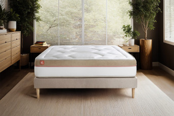 Ensemble Matelas Sommier 180x200 cm - Sommier Beige (en kit) - Le Cosy