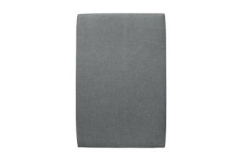 Tête de lit 90 cm Tapissée - Tissu Toile Natté Gris Anthracite