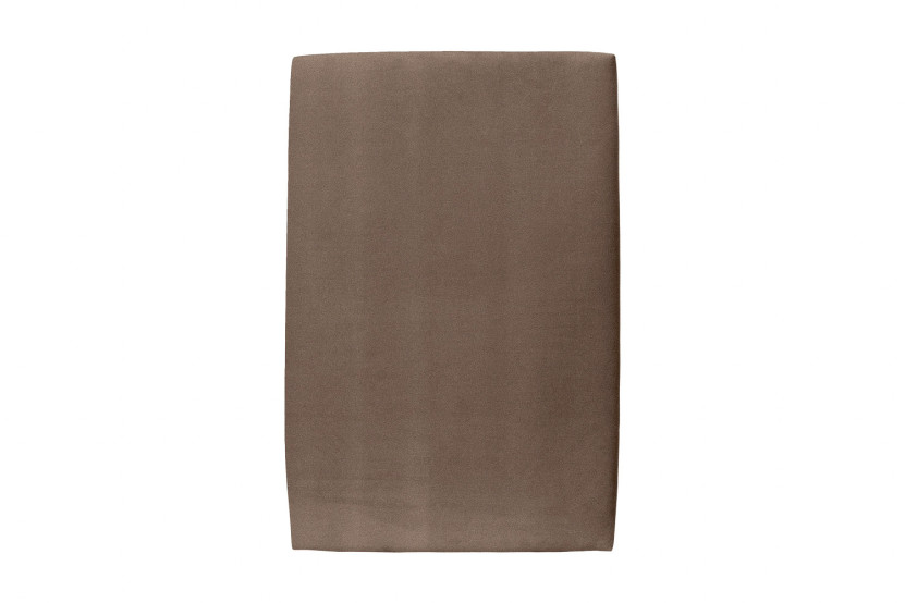Lit 90x190 cm - Sommier tapissier H35 cm + tête de lit tapissée - Tissu Velours Taupe