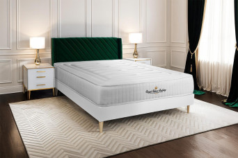 Matelas 200x200 cm Ressorts ensachés et Mémoire de forme - Lancaster
