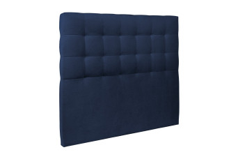 Tête de lit 150 cm Capitonnée - Tissu Velours Bleu Ocean