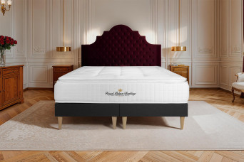 Ensemble Matelas Sommier 180x200 cm - 2 Sommiers Noir - George V