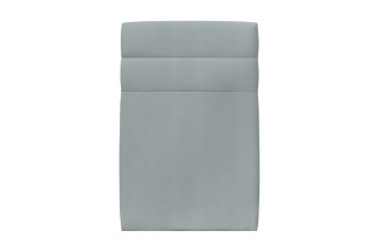 Tête de lit 90 cm Lignes - Tissu Velours Gris Bleute