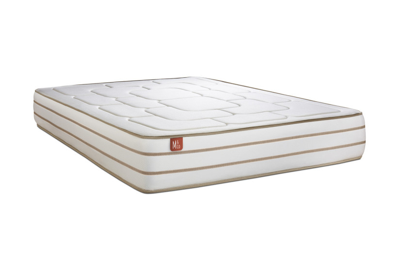 Ensemble Matelas Sommier 180x200 cm - 2 Sommiers Beige - Le Douillet