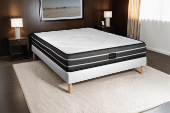 Matelas 200x200 cm Ressorts ensachés et Mémoire de forme - Exclusive