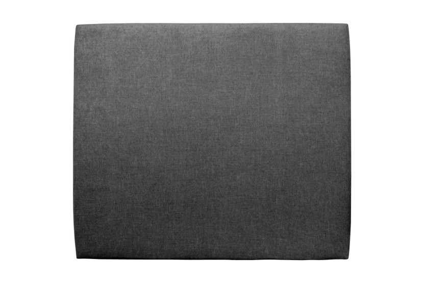 Tête de lit 150 cm Tapissée - Tissu Toile Natté Gris Anthracite
