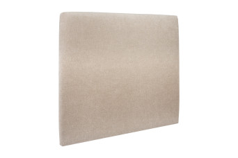 Tête de lit 140 cm Tapissée - Tissu Toile Natté Beige Brun