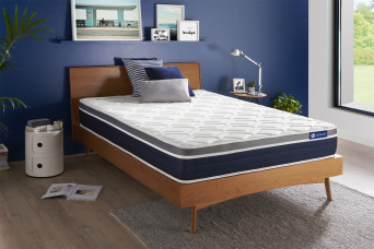 Matelas 140x200 cm Ressorts ensachés et Mémoire de forme - Actiflex Confort