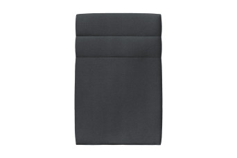 Tête de lit 90 cm Lignes - Tissu Velours Gris Anthracite