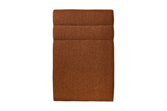 Tête de lit 90 cm Lignes - Tissu Bouclette Terracotta