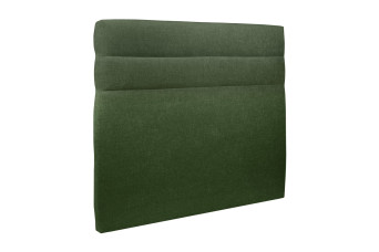 Tête de lit 135 cm Lignes - Tissu Toile Natté Vert Kaki