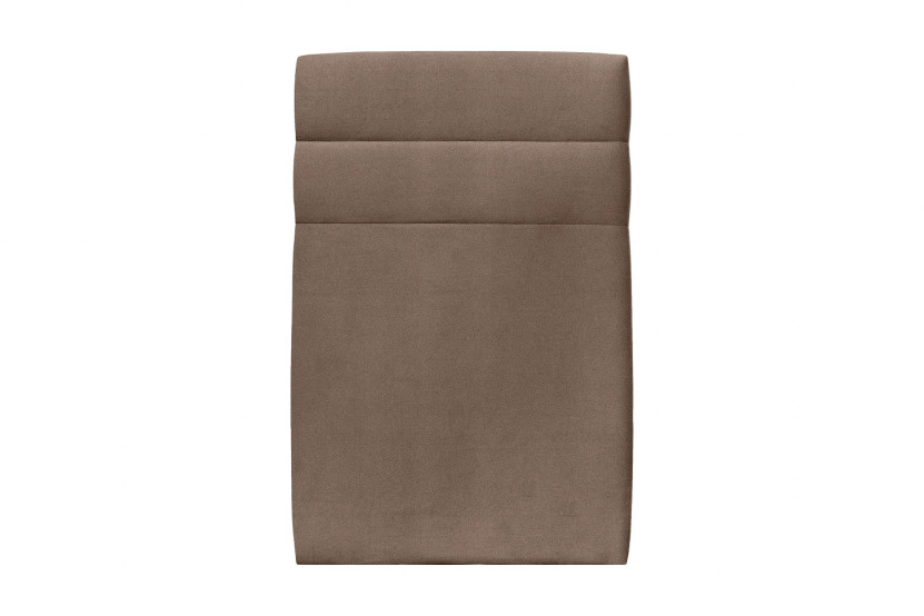Tête de lit 90 cm Lignes - Tissu Velours Taupe