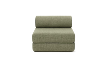 Fauteuil convertible et modulable - Tissu tweed Vert