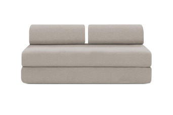 Canapé 3 places convertible et modulable - Tissu extérieur Gris