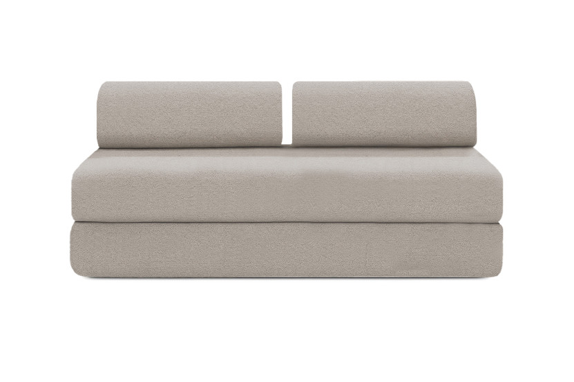 Canapé d'angle 6 places - 2 modules convertibles : Canapé 3 places + Méridienne - Tissu extérieur Gris