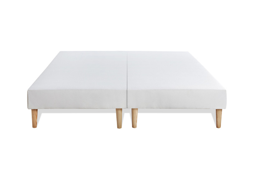 Pack lit complet 180x200 cm - Matelas + 2 Sommiers Blancs + 2 oreillers + Couette - Le Cosy