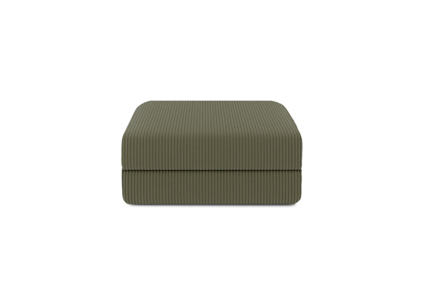 Pouf convertible et modulable - Velours côtelé Vert