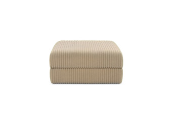 Pouf convertible et modulable - Velours côtelé XL Taupe