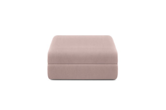 Pouf convertible et modulable - Tissu lisse Rose