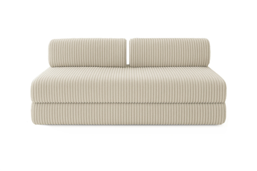 Canapé 5 places - 2 modules convertibles : Canapé 3 places + Canapé 2 places - Velours côtelé XL Beige