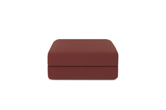 Pouf convertible et modulable - Velours côtelé Rouge