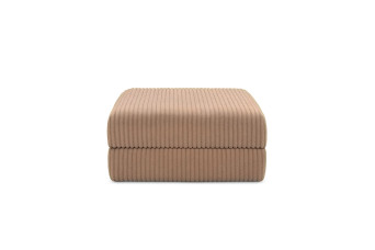 Pouf convertible et modulable - Velours côtelé XL Marron