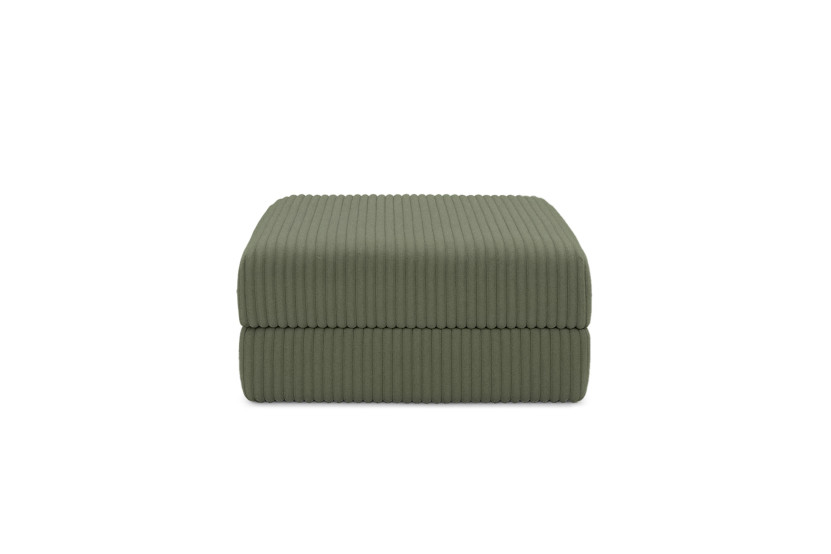 Pouf convertible et modulable - Velours côtelé XL Vert