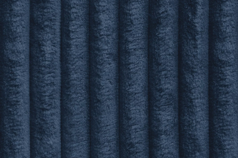 Canapé 3 places - 2 modules convertibles : Canapé 2 places + Fauteuil - Velours côtelé XL Bleu