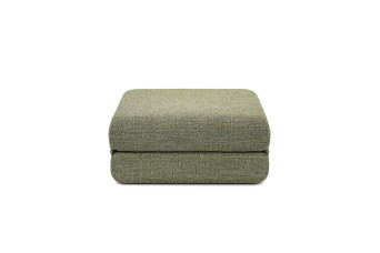 Pouf convertible et modulable - Tissu tweed Vert