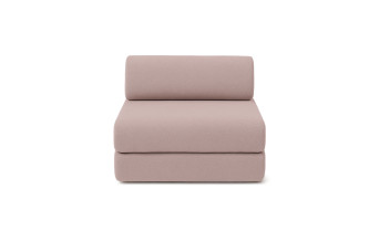 Fauteuil convertible et modulable - Tissu lisse Rose