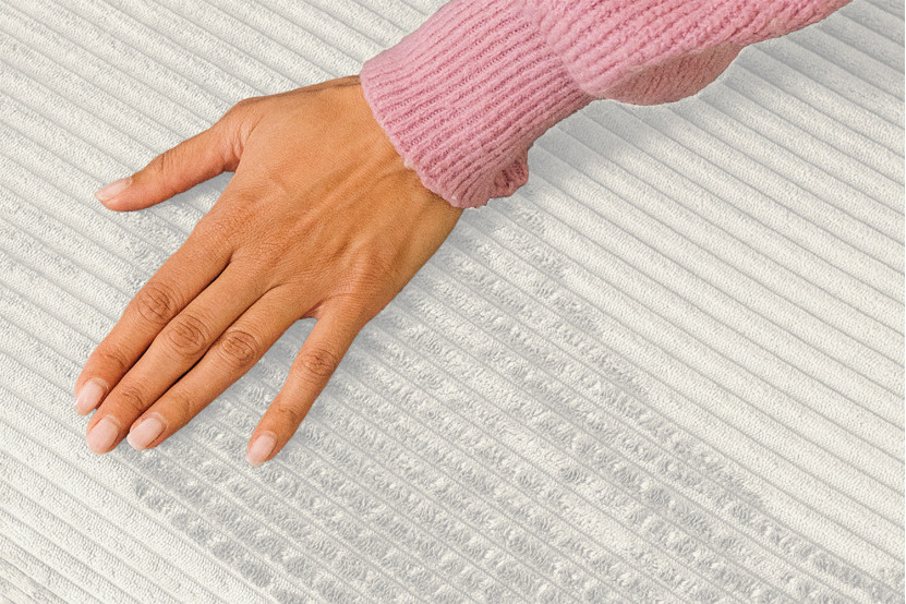 Canapé d'angle 6 places - 2 modules convertibles : Canapé 3 places + Méridienne - Velours côtelé Blanc