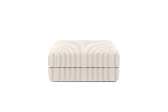 Pouf convertible et modulable - Velours côtelé Blanc