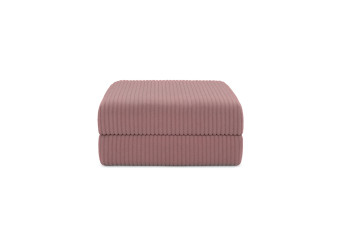 Pouf convertible et modulable - Velours côtelé XL Rose
