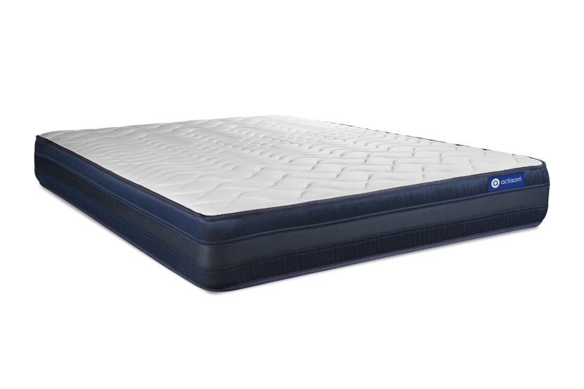 Ensemble Matelas Sommier 180x200 cm - Sommier Blanc (en kit) - Actilatex Tech