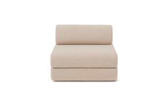 Fauteuil convertible et modulable - Tissu lisse Beige