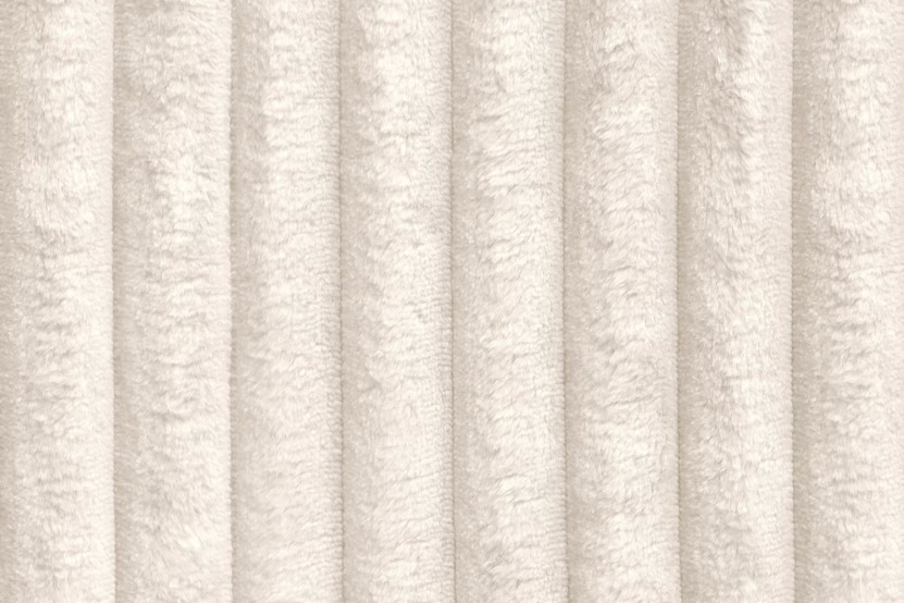 Pouf convertible et modulable - Velours côtelé XL Blanc