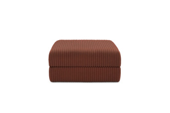 Pouf convertible et modulable - Velours côtelé XL Terracotta