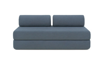 Canapé 3 places convertible et modulable - Tissu lisse Bleu